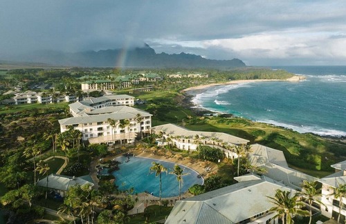 Koloa Apartamento | 2 Bedroom ocean view suite balcony in resort southernmost tip of Kauai, Hawaii