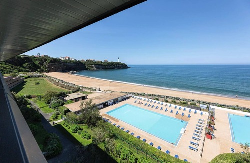 Anglet Apartamento | Premium Zimmer 2 Schlafzimmer 2 Erwachsene und 1 Kind mit herrlichem Meerblick