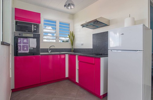 Riviere-Salee Casa | 2 Bungalós con 2 Piscinas: Vista al Mar (Azul y Naranja)