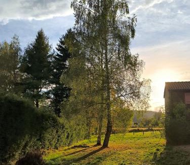 Chomelix Chalet De Esquí | 2 chalets en Auvergne, avec jardin, ou avec terrasse