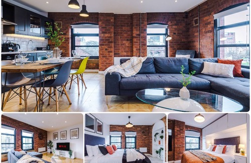 Leeds City Center Apartamento | 2 King Size Beds in Manhattan styled Oversize Loft