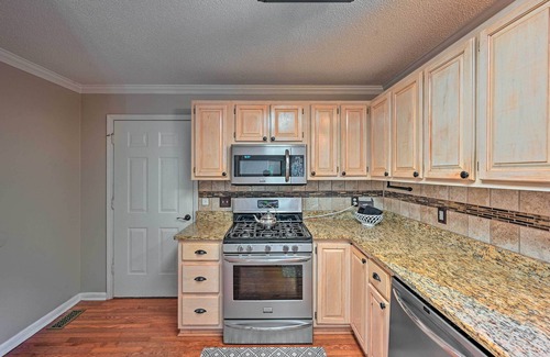 Clemson Villa | 2 Mi to Clemson: Central Villa w/ Deck, Near Lakes