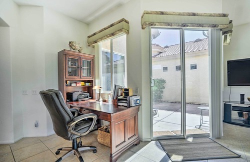 Indio Cabaña | 2 Mi to Coachella: Indio Home w/ Fire Pit!