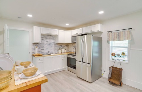 Riverside Casa | 2 Mi to Hagar Beach: Charming Home w/ Fire Pit!