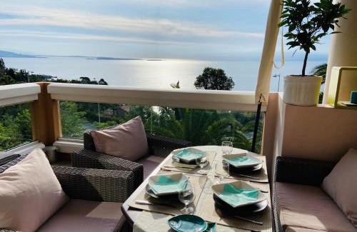 Theoule-Superieur Apartamento | 2 P vue panoramique classé 3 étoiles sur la baie de Cannes avec Garage