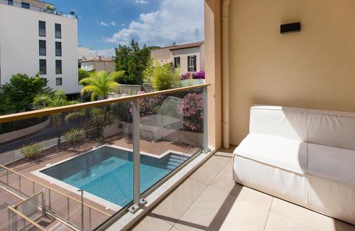 Pointe Croisette Apartamento | 2 pièces avec clim, terrasse, piscine, 100m plage