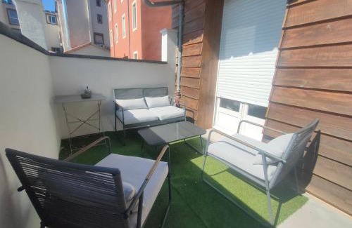 Bedarieux Apartamento | 2 pièces en RDC climatisé avec terrasse et parking privé