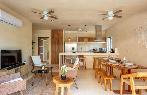 Costa Condominio | 2 Private Outdoor Lounge Patios | 2 Cenotes Onsite