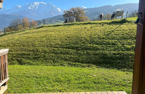 Combloux Apartamento | 2 rooms with terrace view on Mt Blanc