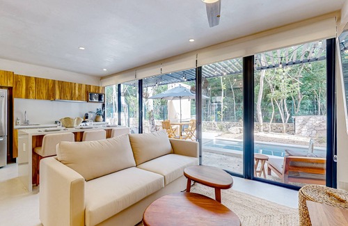 Tulum Casa | 2-story apt with private pool, balcony, patio, outdoor dining area, gym, W/D, AC