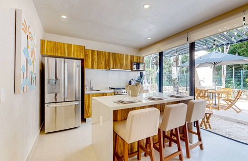 Tulum Casa | 2-story apt with private pool, balcony, patio, outdoor dining area, gym, W/D, AC