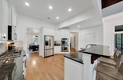 Flowery Branch Casa | 2 story dock | hot tub | pets ok | game room