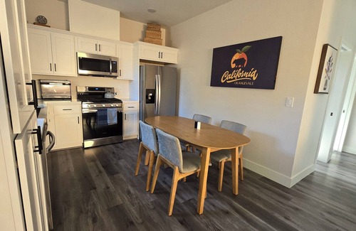 Orangevale Cabaña | 2024 Custom Home: 2 bed, 2 bath Pop Art Hidden Cottage with EV Charging