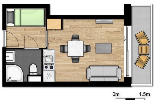 Boulogne-sur-Mer Apartamento | 21 m² Apartamento ∙ 4 huéspedes