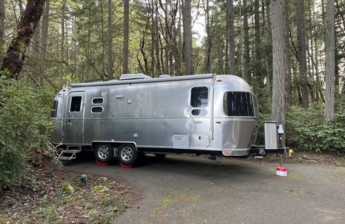Vashon Island Casa | 25' Airstream in the Forest with Sound View - Dry Camping