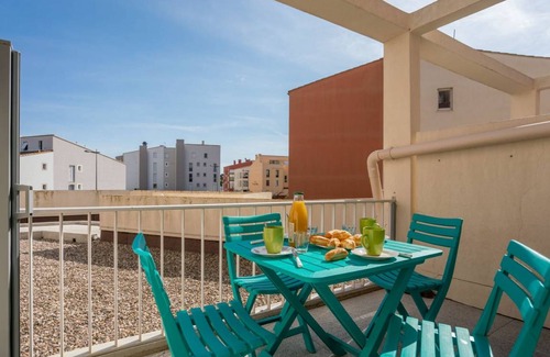 Cap d'Agde Apartamento | 25 m² Apartamento ∙ 1 habitación ∙ 2 huéspedes