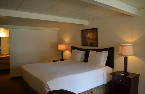 Columbia Falls Hotel | 25- ONE KING BED hotel with WiFi, AC in fabulous Columbia Falls. 20 mi to GNP