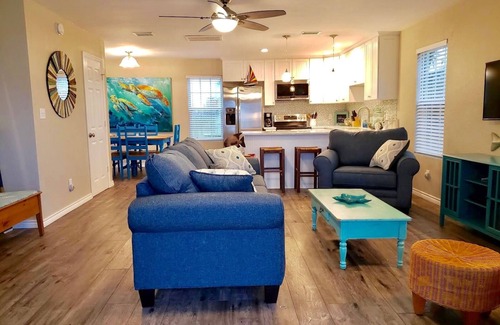 Crystal Beach Casa | 2nd Row Beach House with Beautiful Ocean View and Easy Beach Access