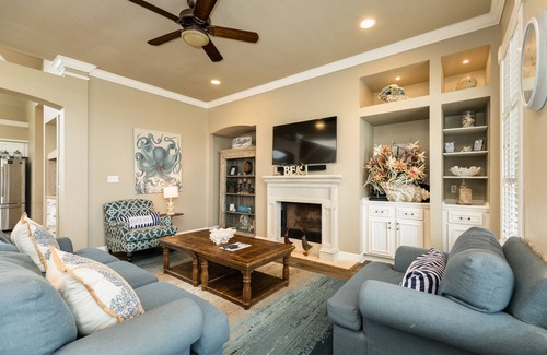 Indian Beach Casa | 2nd Row Dog Friendly Home w/ Gulf views, Covered Deck, Close to Beach