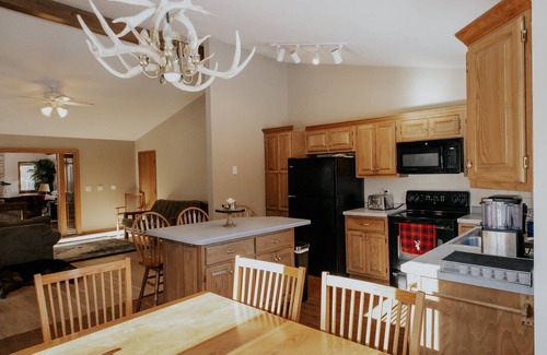 Sayner Casa | 3 bedroom/2 bath house in St. Germain. Heated garage-backs to snowmobile trail!