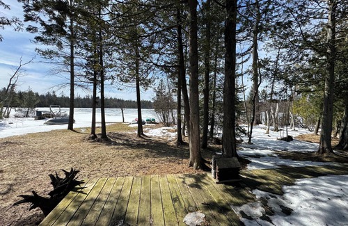 Fife Lake Cabina | Charming 3 bedroom log cabin on Pickerel Lake in Fife Lake, MI + a guest house