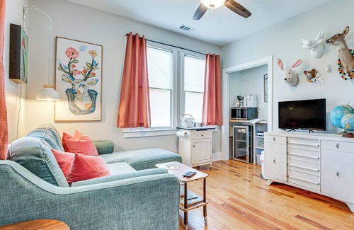 Porterdale Casa | 3 Mi to Downtown Covington: Cozy Getaway w/ Porch!
