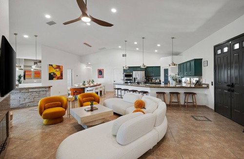 Desert Hot Springs Villa | 360°Views; Pool&Spa; GameRM; Deck - 5bd Luxe Retreat!