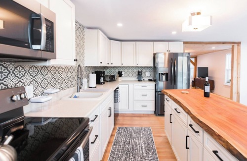 Columbiaville Casa | 3BR Creekside Retreat with Hot Tub, Firepit & 10min to Hudson