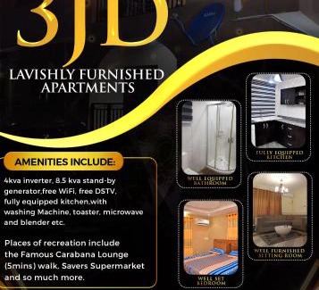 Oshodi-Isolo Apartamento | 3JD Lavishly Furnished 3-Bed Genius
