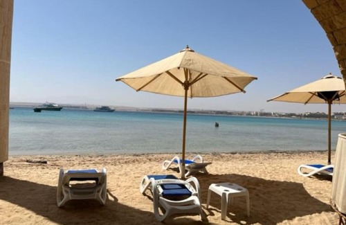 Sahl Hasheeh Apartamento | 3Z FeWo mit Meeblick in direkter Strandlage im begehrten Al Anadolus Resort in Sahl Hasheesh, Hurghada, Ägypten.