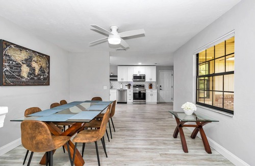 Ocala Casa | 4 BR/2 BA, HEATED Pool, Split Floor Plan, King Suite, W/D, Garage & Yard