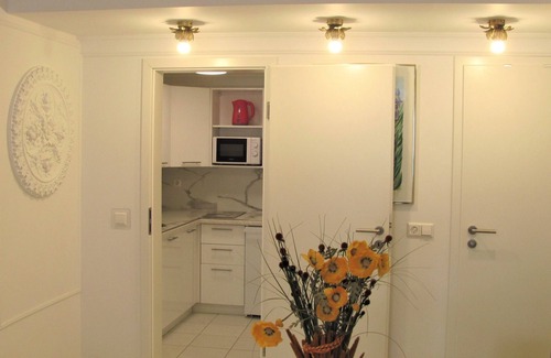 Memmingen Casa | Suite-Ciudad-Baño Privado-4 | Suite Kaffee-Küche