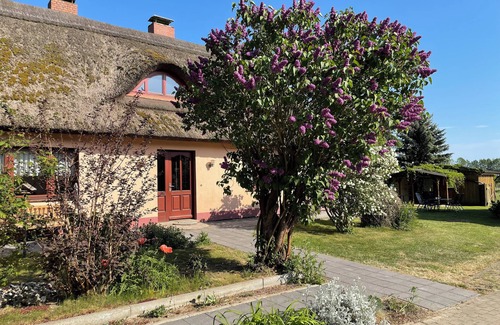 Dargen Casa | 4-sided courtyard with water views of the Szczecin Lagoon: perfect for family vacations