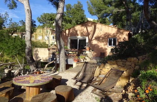 Ensues-la-Redonne Villa | Villa 4 * en Provenza vista al mar en la intimidad de las Calanques de la Costa Azul