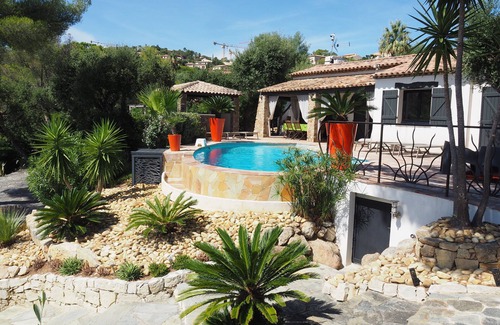 Saint-Aygulf Casa | 400 m del mar, Villa con espléndidas vistas al mar, piscina infinita climatizada