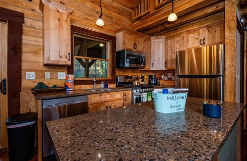 Helmsburg Cabina | 4BR, 3 BA Log Cabin in the woods.