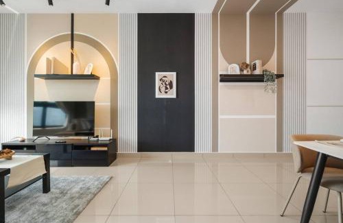 Taman Pertama Apartamento | 4BR Modish Room MVertica Near MRT by RumaBnB