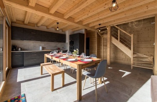 La Toussuire Apartamento | Ático en las pistas, vista panorámica