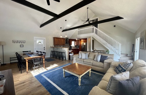 La Follette Casa | 5 Bedroom Norris Lake Home with Covered Boat Slip at Sugar Hollow Marina
