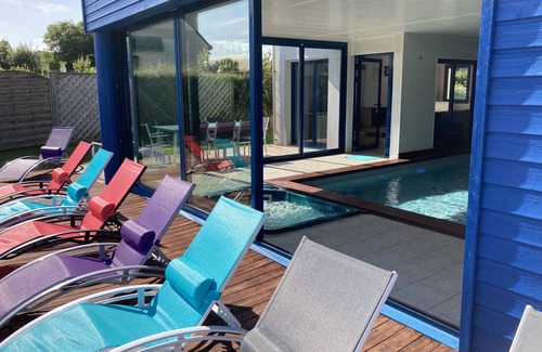 Kerherou Villa | 5 minutes from the beach, comfortable villa with pool and spa