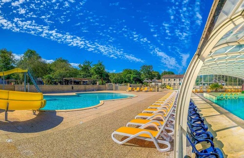 Saint-Augustin Casa | 5 minutes from the beach! Spacious mobile home with covered terrace
