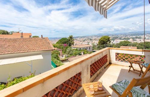 Mont Boron Villa | #54 Sea view Villa 4 BDR AC 5mins to Port BBQ