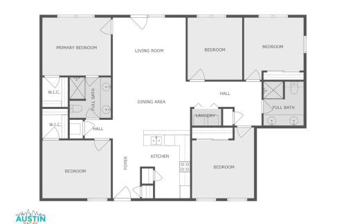 North University Apartamento | 5BR 2BA Austin Hideaway Near SoCo The Domain and Lady Bird Lake by Austin Vacay