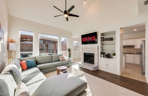 North Richland Hills Casa | 5BR Oasis w/Hot Tub, Pool, Gym, Movie Theater & Game Room