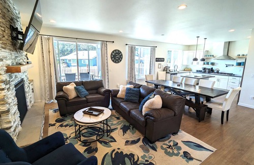 Camano Island Casa | 5BR vacation home on Camano Island w/Water Views/Hot Tub/BBQ/firepit/games