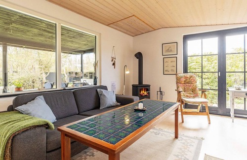 Slette Strand Casa | Moderna casa de vacaciones en Jutlandia con terraza