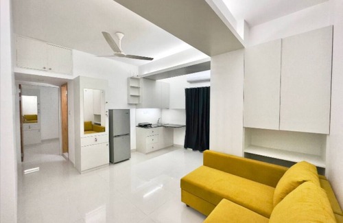 Dhaka Apartamento | 600sqft,2 Family Size Studio in Bashundhara with Gym & Pool