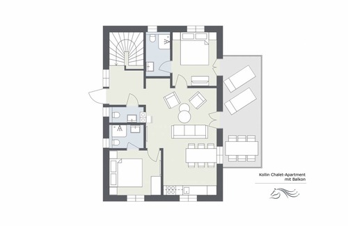 Sankt Gallenkirch Apartamento | 64 m² Apartamento ∙ 2 habitaciones ∙ 6 personas