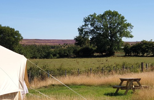 Saltburn-by-the-Sea Cabina | 6m xl Bell Tent With log Burner, Near Whitby