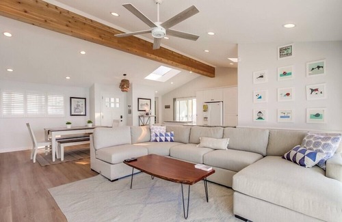 Leucadia Villa | 75 'de frente al mar * AC * Casa de un solo nivel
